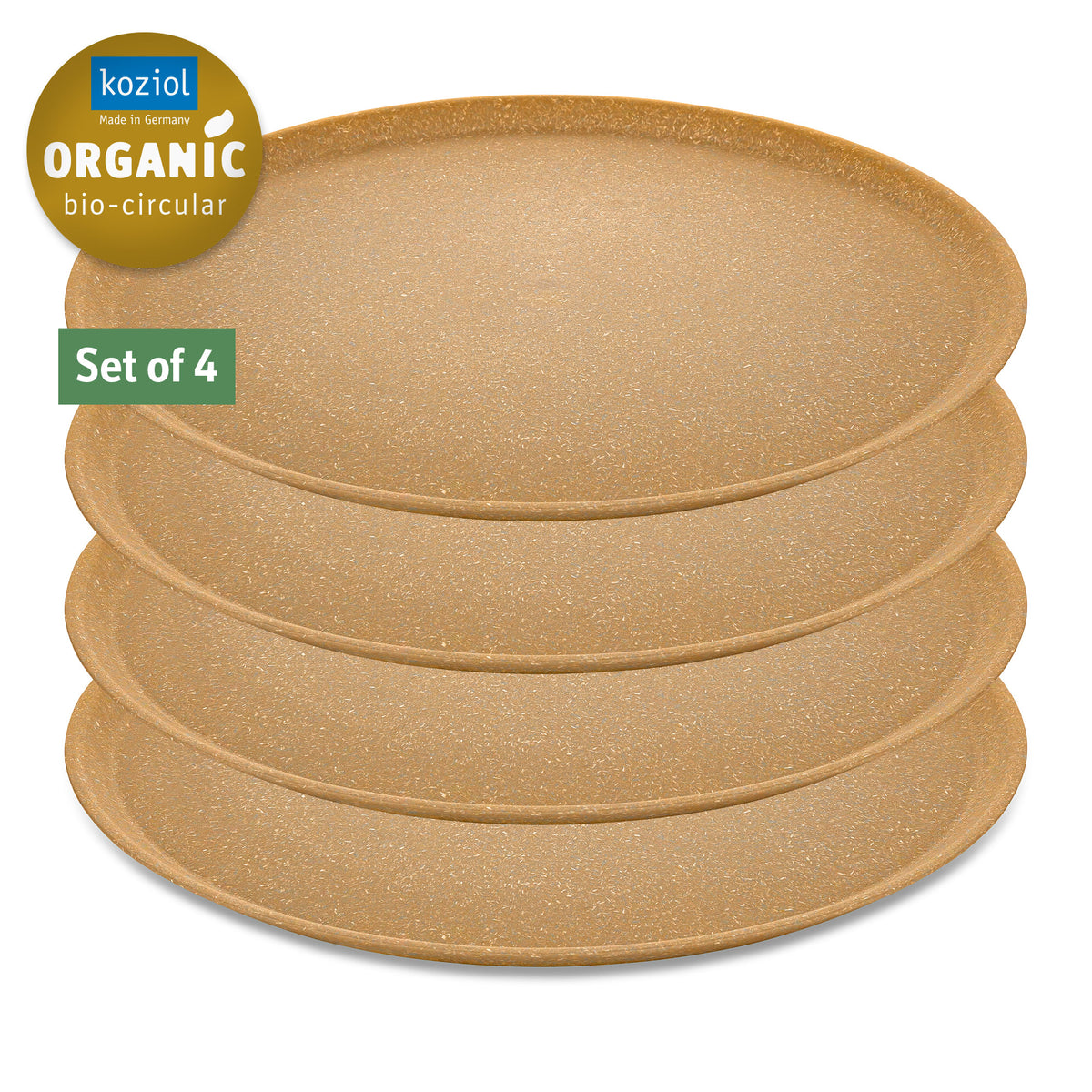 Koziol Tallerken Ø255mm Connect Plate Nature Wood