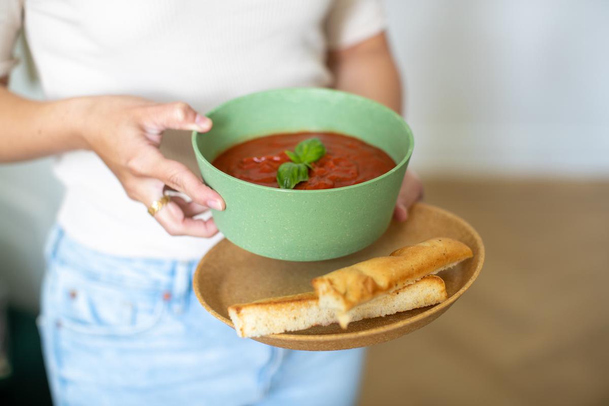 Koziol Skål Ø155mm Connect Bowl 0,9L Nature Leaf Green 2 stk.