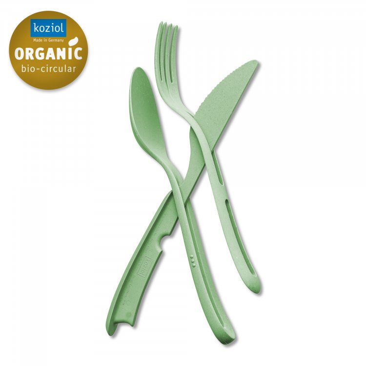 Koziol bestiksæt kniv gaffel og ske leaf green
