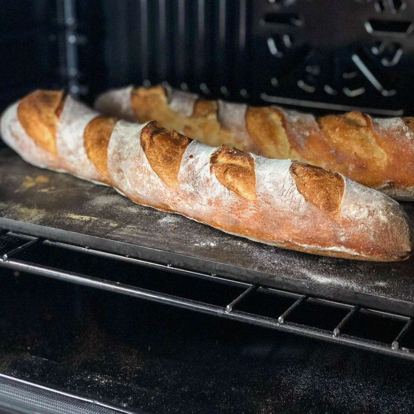 Bagestål med pizzaspade - Til sprød pizza og luftigt brød