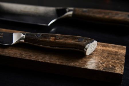 Damascus by Hâws Chef Knivsæt m. 3 knive (Santoku kniv, Nakiri kniv og Utility kniv)