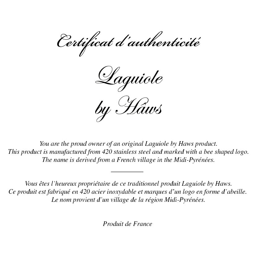 Laguiole forskærersæt med sort ibenholt skaft