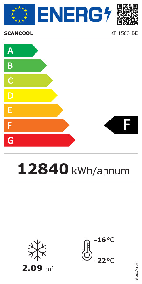 Display fryser 1563 liter - KF 1563 BE Scancool