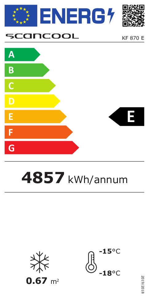 Display fryser 370 liter - KF 870 E Scancool