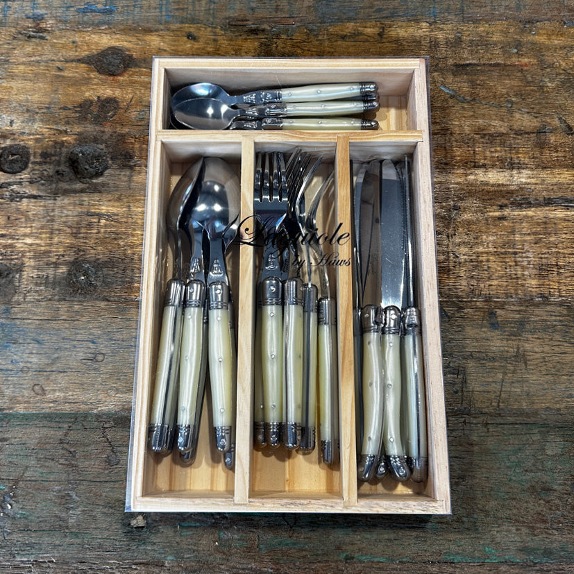 Laguiole bestiksæt i trækasse