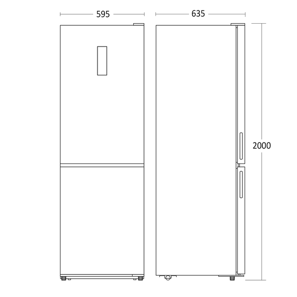 Køle/fryseskab 351 liter - SKF 396 W Scandomestic