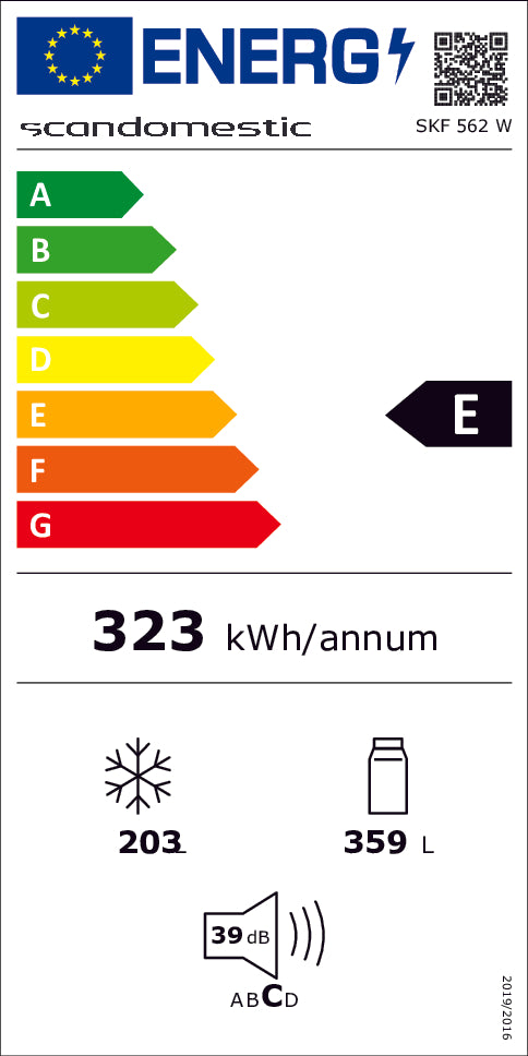 Amerikanerkøleskab 562 liter - SKF 562 W Scandomestic