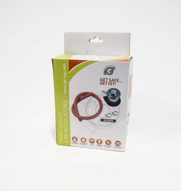 IGT regulatorsæt til gasflasker m. spændebånd
