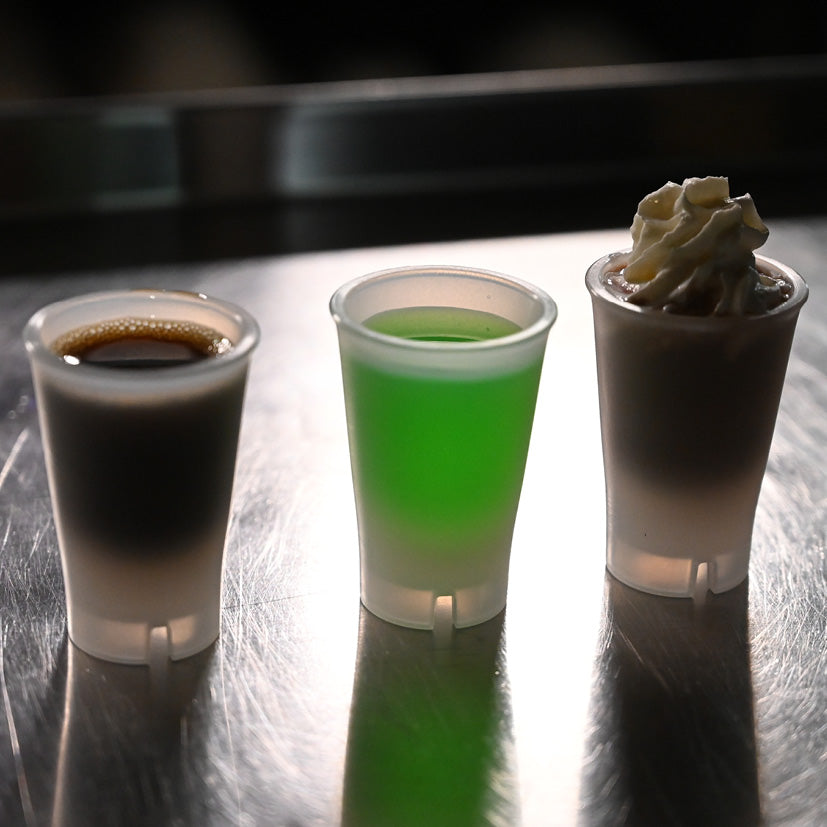 Brudsikre Shotglas 2 cl frosted hvid - GREEN