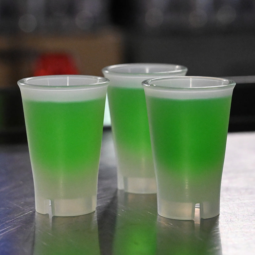 Brudsikre Shotglas 2 cl frosted hvid - GREEN