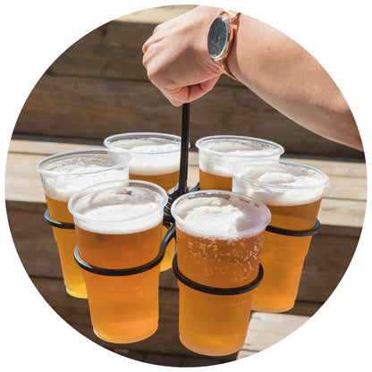 Kopholder til 6 krus i sort – TO GO