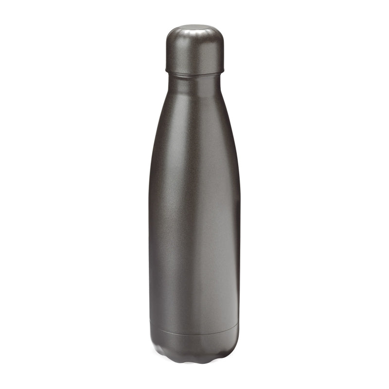 Termoflaske 500 ml sort metal look - TO GO Drikkedunk