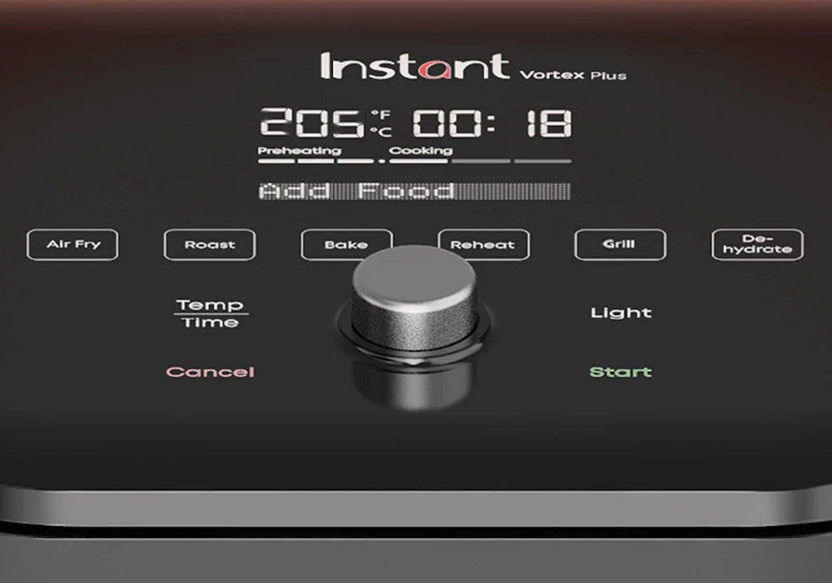 Instant - Vortex Plus Air fryer Clearcook 5.7 L 1700W + Gratis Steak Champ Olie Spray