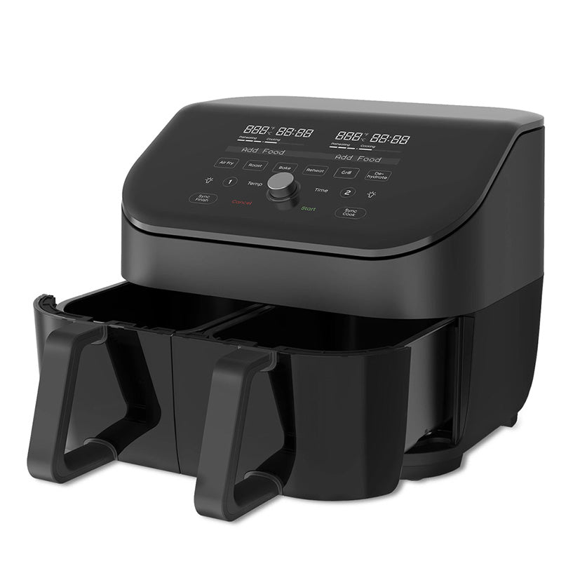 Instant - Vortex Plus Dual Air fryer Clearcook 7,6 L 1700W + Gratis Olie Spray