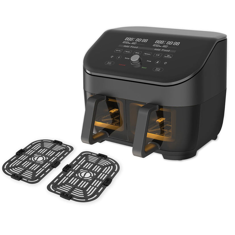 Instant - Vortex Plus Dual Air fryer Clearcook 7,6 L 1700W + Gratis Olie Spray