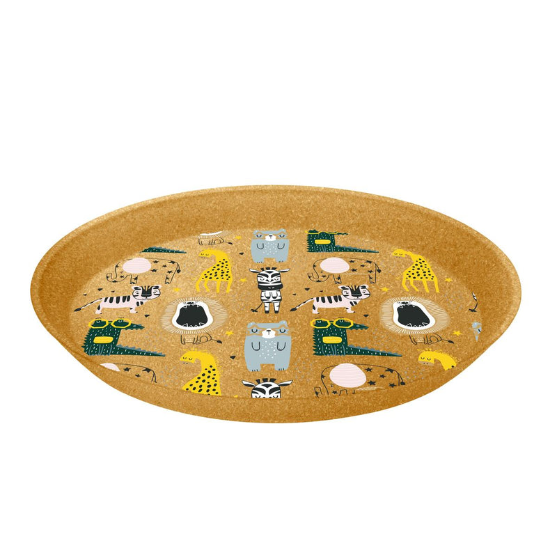 Koziol Børnetallerken Ø20,5cm Connect Plate Zoo 4 stk.