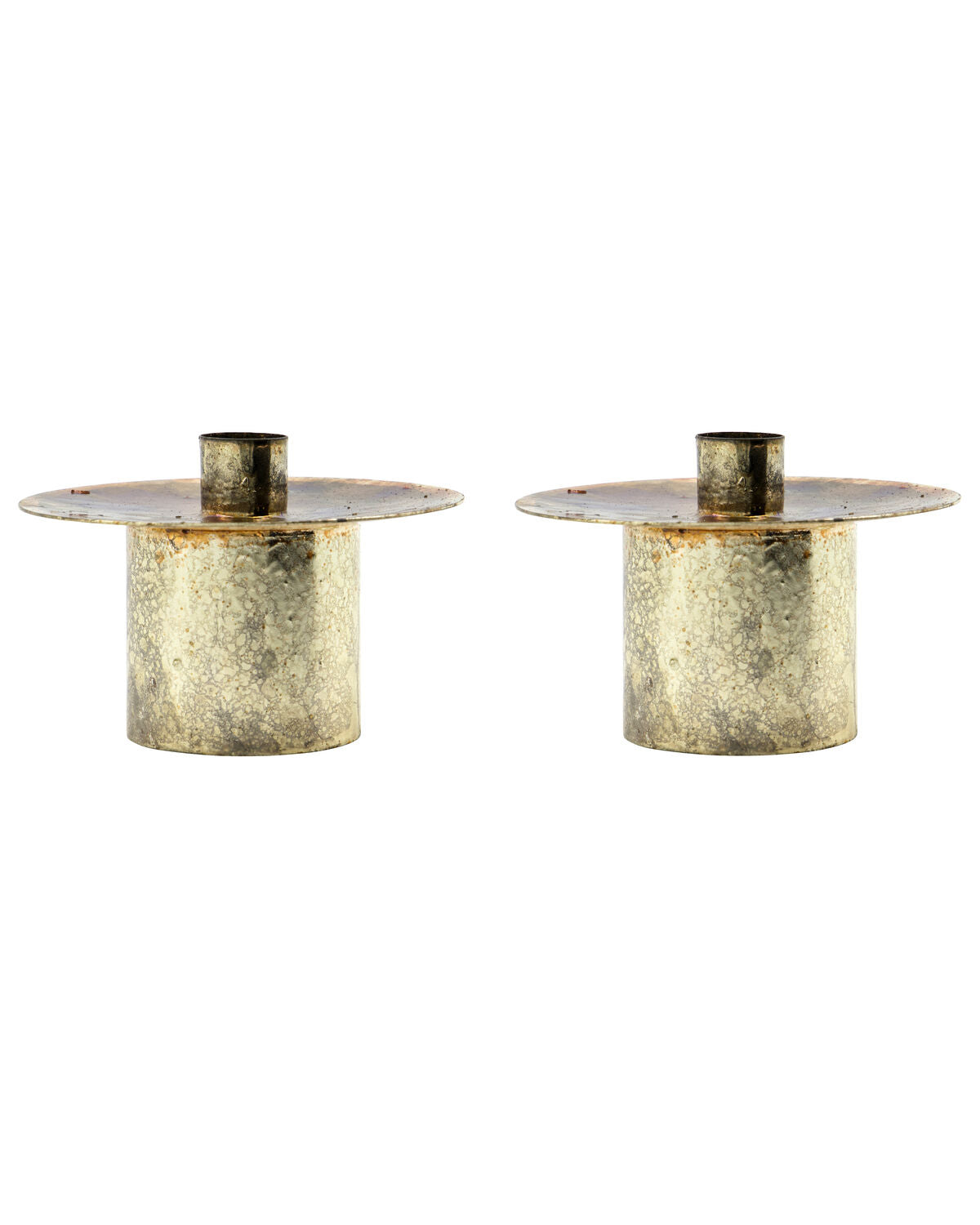 House Doctor Simb Lysestage – Antik Messing H 8 cm - 2 stk