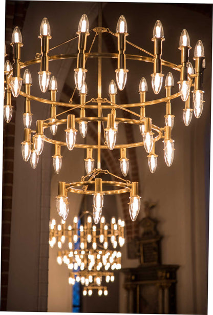 5 PAK - DANLAMP KIRKEKERTE LED-4 240V 5,5W E14