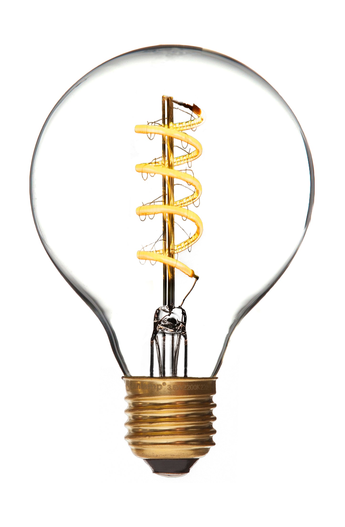 5 stk. DANLAMP GLOBE DE LUXE SPIRAL 240V 250 lm E27