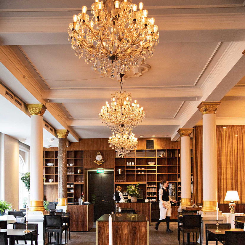 5 PAK - DANLAMP KRYSTALKERTE GOLD LED-4 240V 2,5W E14