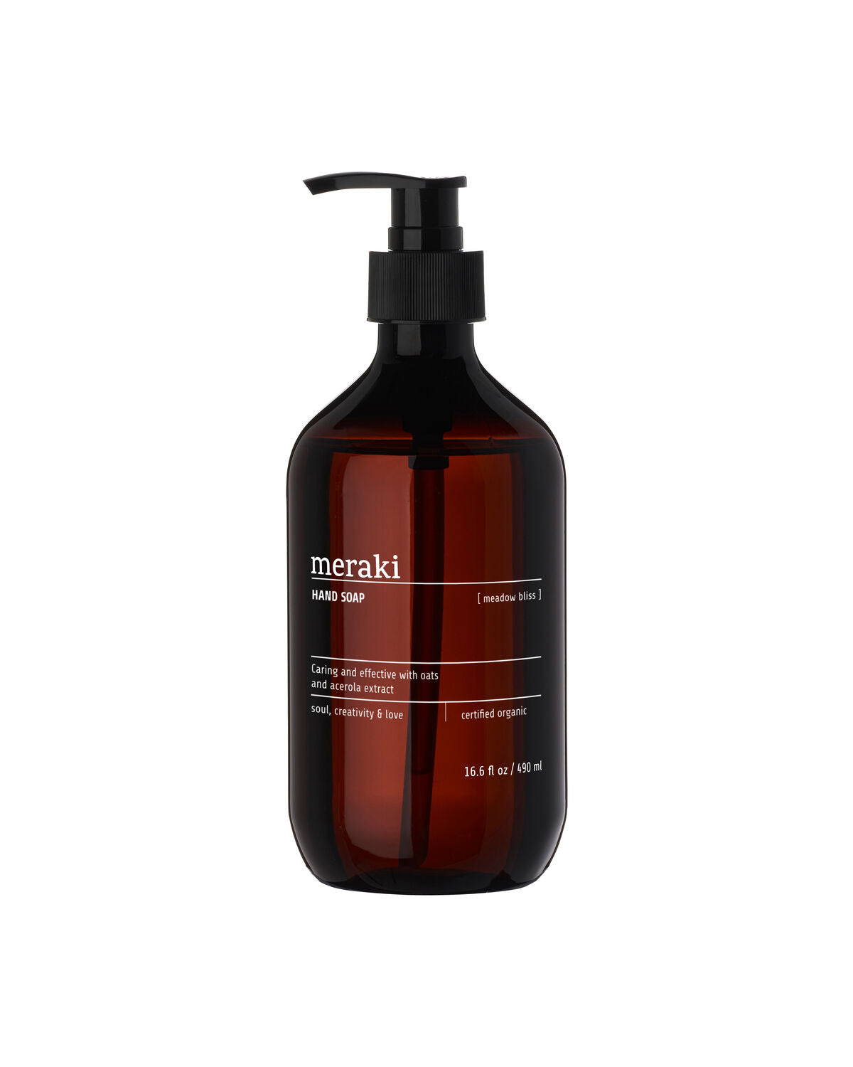 Meraki Meadow Bliss Håndsæbe 490 ml – Økologisk med Aloe Vera og Havreekstrakt