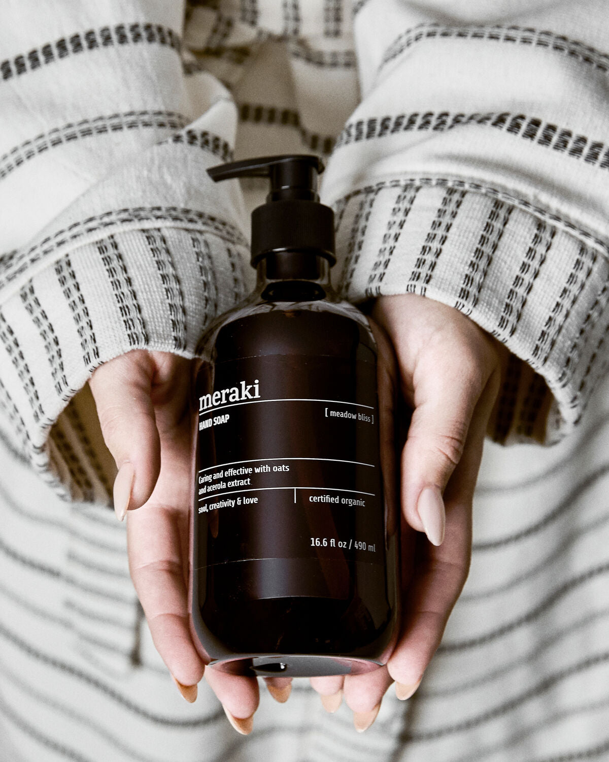 Meraki Meadow Bliss Håndsæbe 490 ml – Økologisk med Aloe Vera og Havreekstrakt