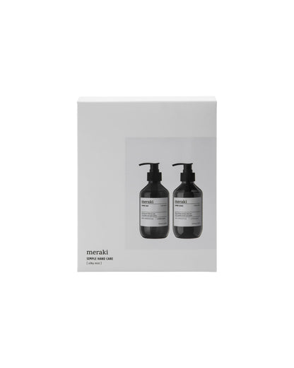 Meraki Silky Mist Gaveæske – Håndsæbe & Håndlotion 2 x 275 ml