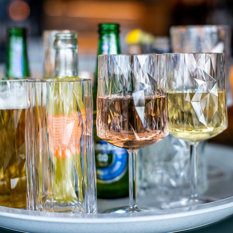 Koziol Club No. 9 vinglas 200 ml, Brudsikkert plastik