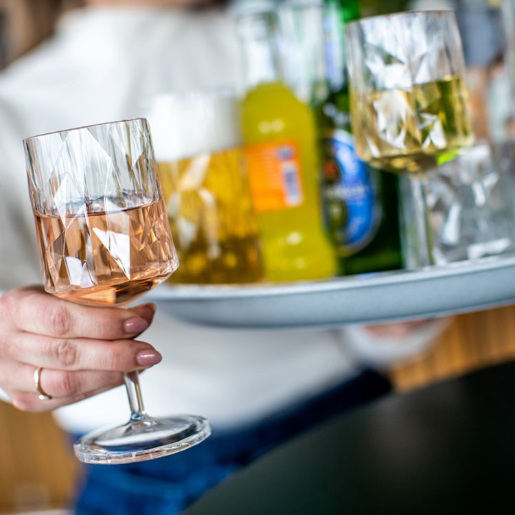 Koziol Club No. 9 vinglas 200 ml, Brudsikkert plastik