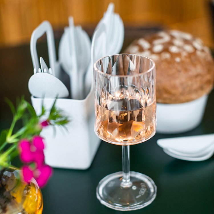 Koziol Club No. 9 vinglas 200 ml, Brudsikkert plastik