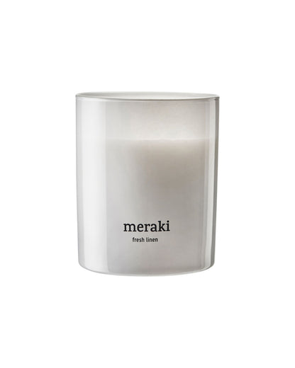 Meraki Fresh Linen Duftlys – 200 g