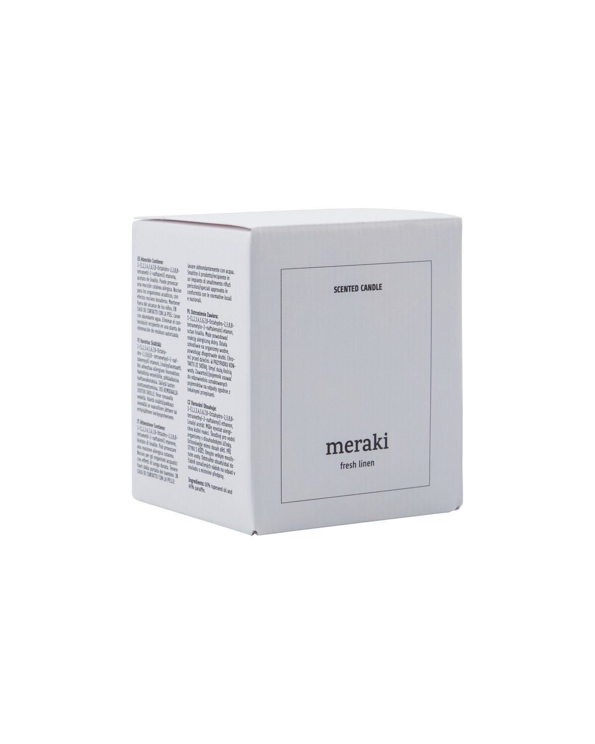 Meraki Fresh Linen Duftlys – 200 g