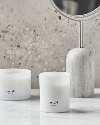 Meraki Fresh Linen Duftlys – 200 g