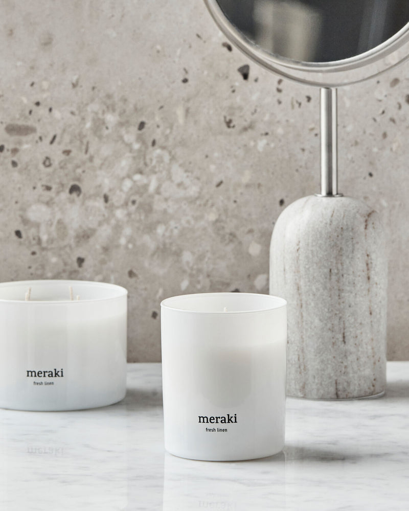 Meraki Fresh Linen Duftlys – 200 g