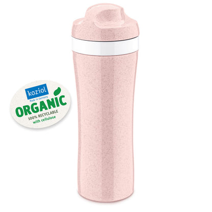 Koziol Drikkedunk Oase 425 ml pink, Organisk materiale