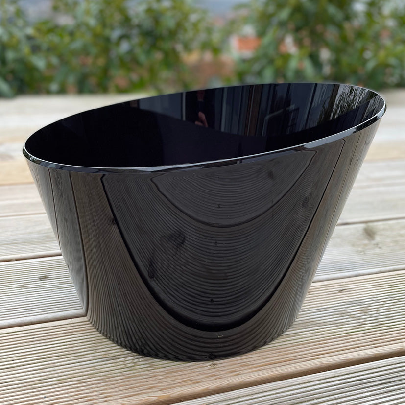 Rund flaskekøler 12 liter sort