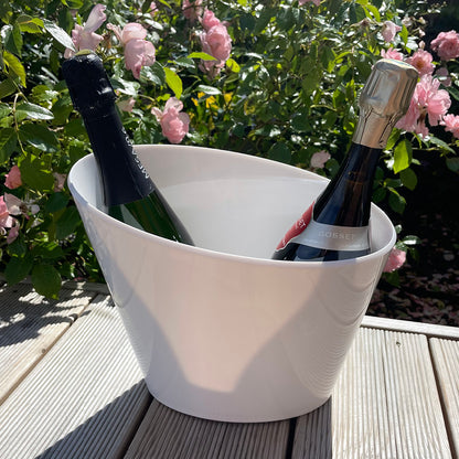 Champagne og flaskekøler 5 liter hvid