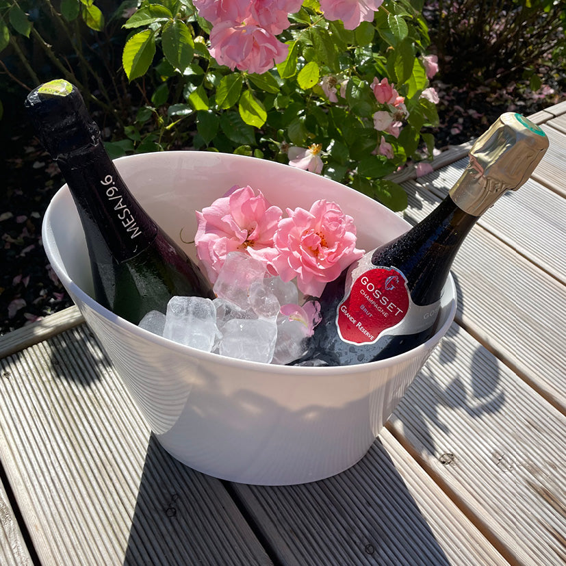 Champagne og flaskekøler 5 liter hvid