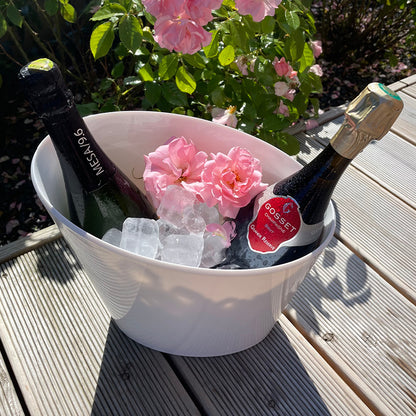 Champagne og flaskekøler 5 liter hvid