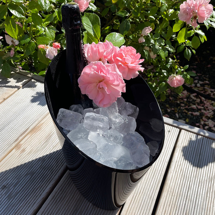 Champagne og flaskekøler 5 liter sort