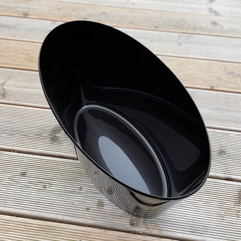 Oval flaskekøler 12 liter sort