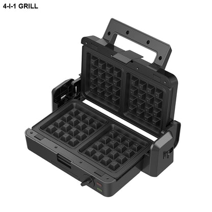 Haws multigrill 4-i-1 Vaffel, toast, flad og grill plade BPA Fri