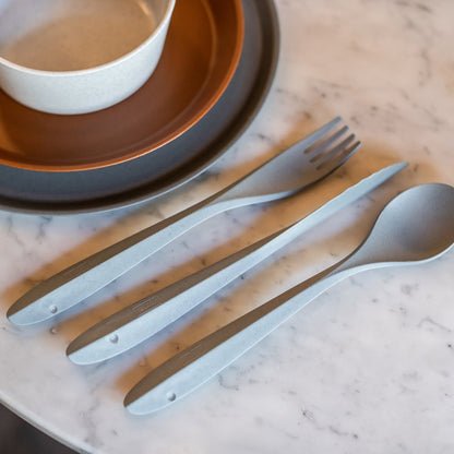 Koziol Pascal madkasse med bestik pink, Organisk materiale