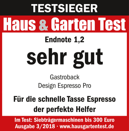 GASTROBACK Design Espresso Pro - TESTVINDER