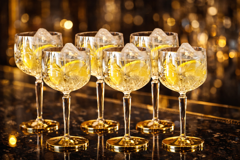 6 Stk -Premium Ginglas 54 cl CRYSTAL- GraMonty - Brudsikkert plastik