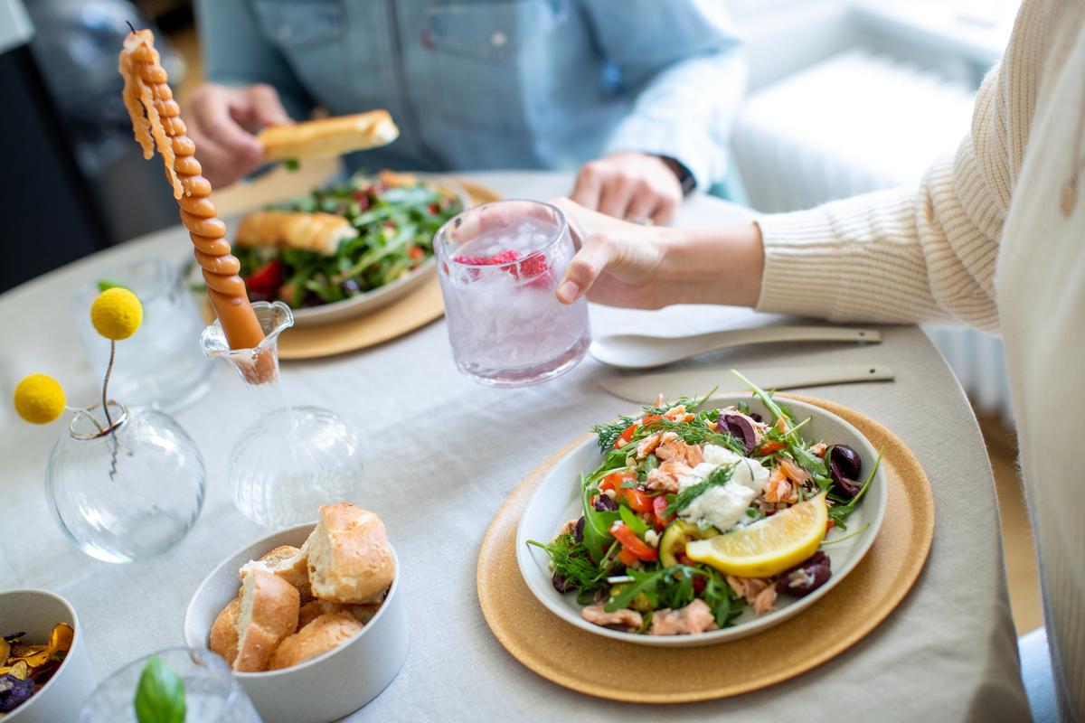 Koziol Tallerken Ø205mm Connect Plate, Nature Leaf Green 4 stk.