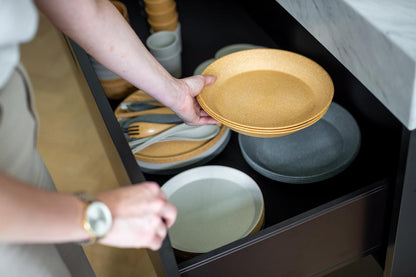 Koziol Tallerken Ø240mm Connect Plate, Nature Desert Sand 4 stk.