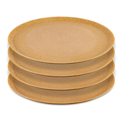 Koziol Tallerken Ø255mm Connect Plate, Nature Wood 4 stk.