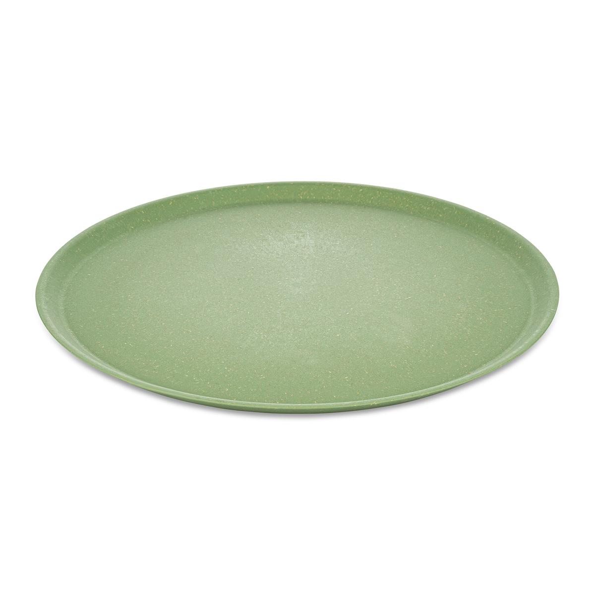 Koziol Tallerken Ø255mm Connect Plate, Nature Leaf Green 4 stk.