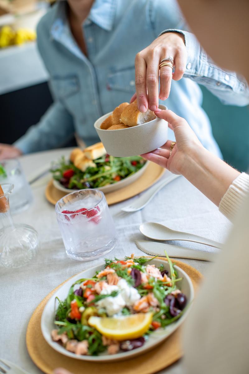Koziol Skål Ø123mm Connect Bowl 0,4L Nature Ash Grey 2 stk.